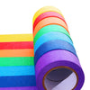 Colored Masking Tape – 7-Pack Rainbow Painters & Labeling Tape