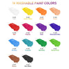 4-Color Washable Acrylic Paint Set – 16.9oz Non-Toxic