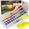 48-Color Watercolor Paint Set – Brushes, Paper & Art Supplies Kit