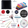 126-Piece Portable Sewing Kit – Thread, Needles & Accessories with Case