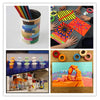 Colored Masking Tape – 7-Pack Rainbow Painters & Labeling Tape