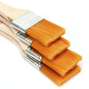 4-Piece Hair Paint Brush Set – Acrylic, Oil & Watercolor with Wood Handles