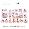 40-Piece PET Character Stickers – DIY Scrapbook & Decorative Stickers