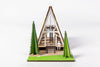 Evergreen Cabin Model – DIY Miniature Building Kit