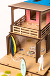 Beach Hut Model – DIY Miniature Building Kit