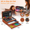 192-Piece Deluxe Art Set – Drawing & Painting Supplies Kit
