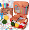 58-Piece Beginner Crochet Kit – Yarn & Ergonomic Hooks, Portable Set