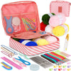 58-Piece Beginner Crochet Kit – Yarn & Ergonomic Hooks, Portable Set