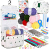 58-Piece Beginner Crochet Kit – Yarn & Ergonomic Hooks, Portable Set